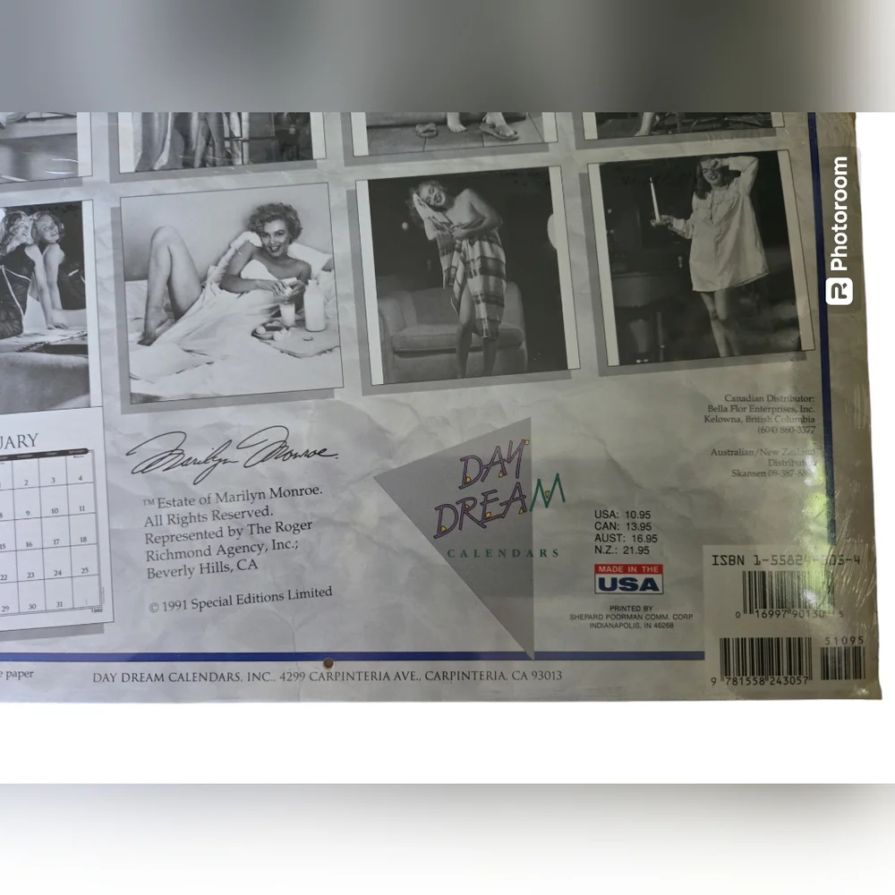 PLAYBOY'S MARILYN SPECIAL 16 MONTH 1992 CALANDER